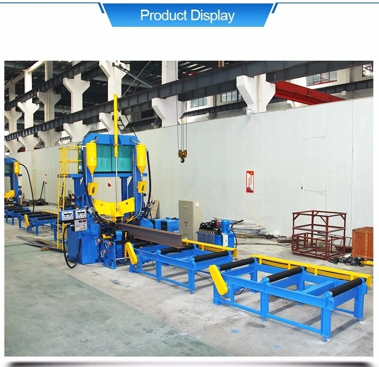 Automatic Assembly Welding Straightening Steel Structure H Beam Integral Machine