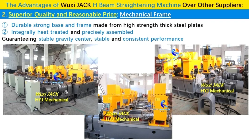 Hydraulic Vertical Horizontal Longitudinal Steel Structure I H Beam Flange Straightening Machine