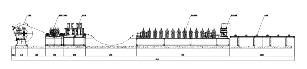 Fully Automatic Vehicle Bumper Beam Roll Forming Production Line